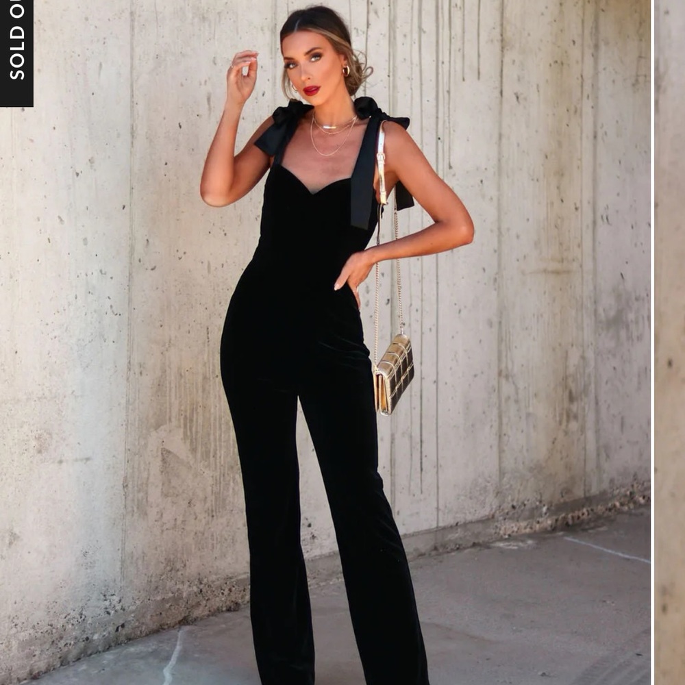 Endless Rose Velvet Jumpsuit!